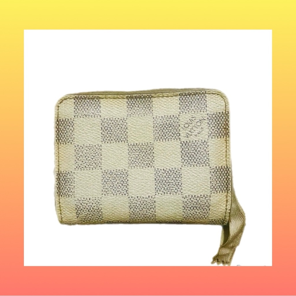 22D -Authentic LOUIS VUITTON Damier Azur  -need Zipper replacment-